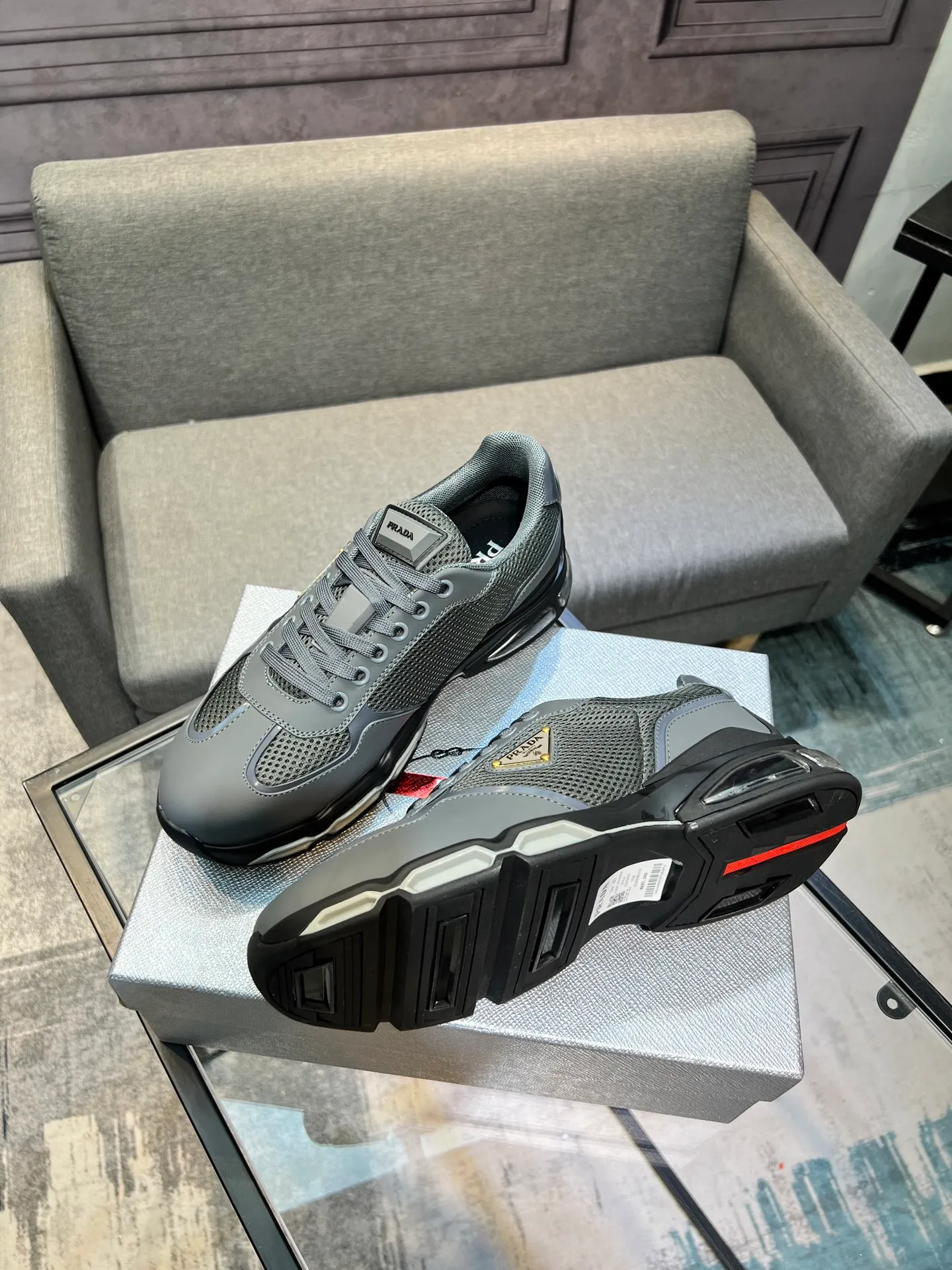 Men's shoes 💰660 [PRADA] Men's shoes are popular in the counter, official website is synchronized, 1 high-quality shipment ✔️ Original frosted cowhide + cowhide lining, 1🆚1 replica, original sole, 38-45 (45 customized, non-refundable)